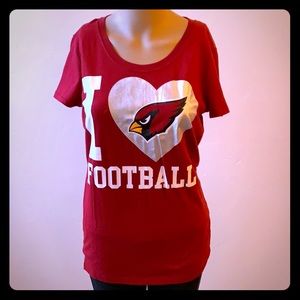 Cardinals I ♥️ football tee